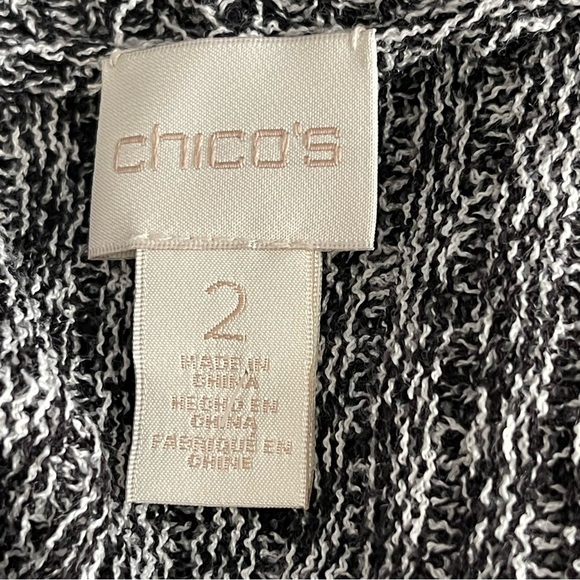 Chico’s Open Front Long Sweater Vest Women’s Size 2 US L/12 Knitted - Picture 7 of 8